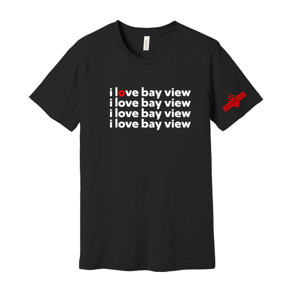 DMA - I love bay view BLACK TEE