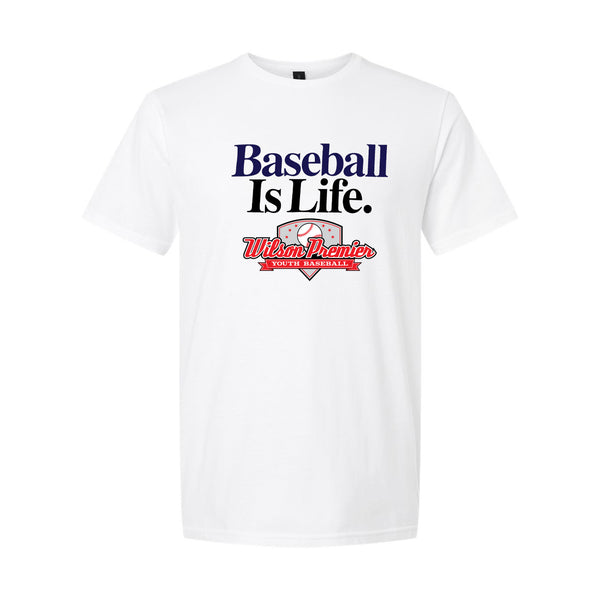 WP-Baseball Is Life White Tee