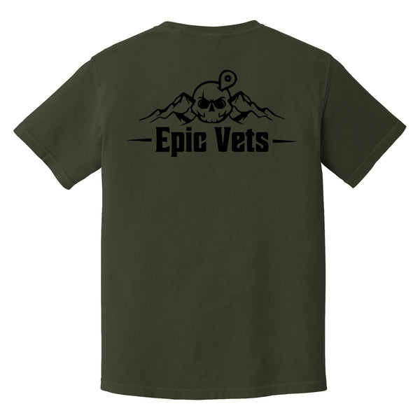 VET-Epic Vets Was Here Green Tee