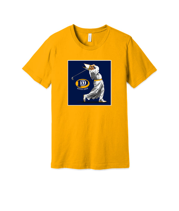 PIUS- Golfing Pope Tee Gold