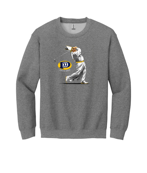 PIUS- Golfing Pope Sweatshirt Grey