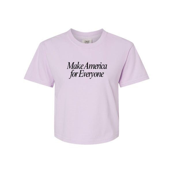 EYP - Make America For Everyone Crop Tee Purple