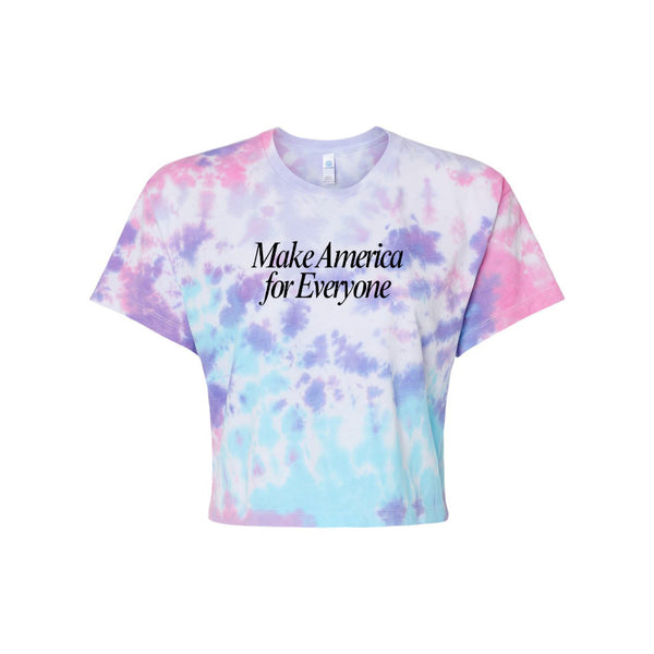 EYP - Make America For Everyone Crop TIE-DYE Tee