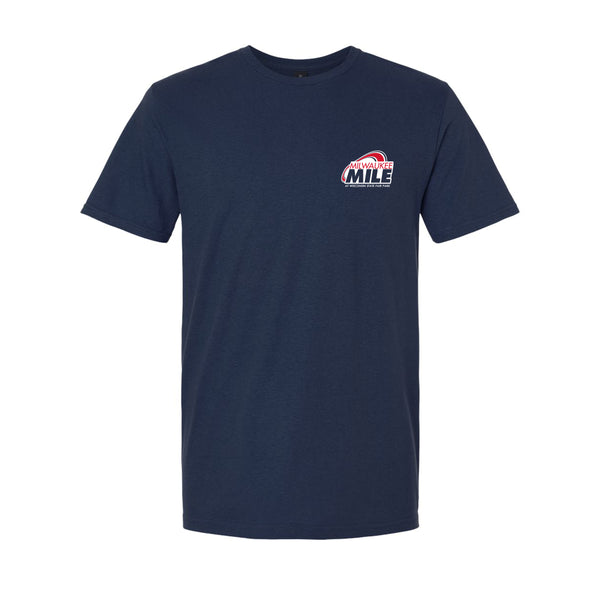 MKEMILE - 2025 Milwaukee Mile Navy Tee