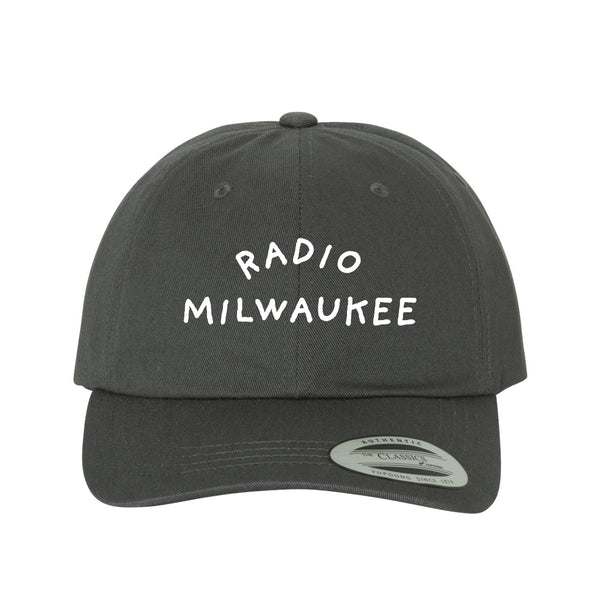 RADIOMKE- Type Hat Grey and White
