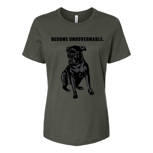 JP-BECOME UNGOVERNABLE Green WOMEN’S TEE