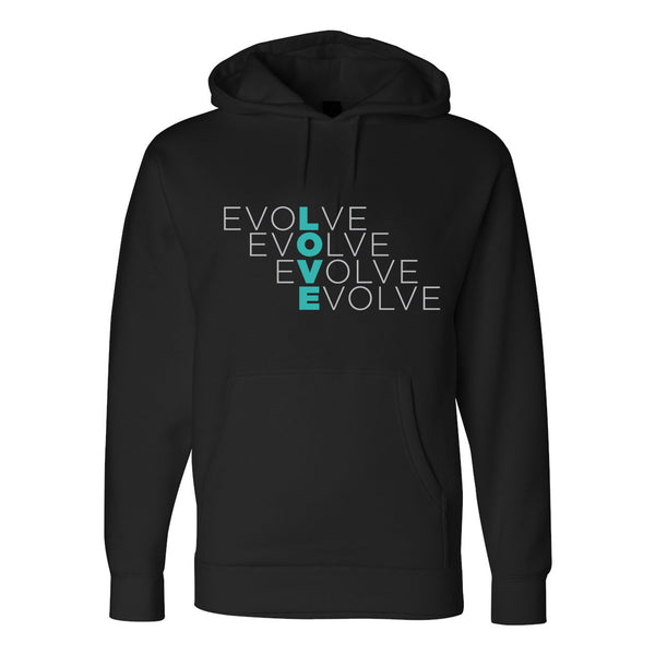 EVC - BLACK EVOLVE = LOVE SWEATSHIRT