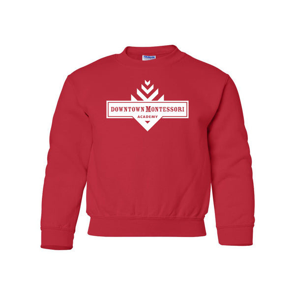 DMA - Youth Red Crew Sweatshirt